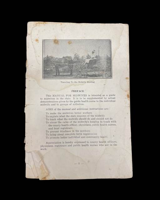 Manual for Midwives page titled “Traveling to the Midwife Meeting”