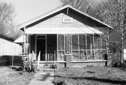 Historic black-and-white exterior of the Lula Ford House